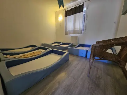 Le dortoir bleu, calme et douillet